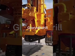 dizel Gl400s 400m Su Kuyusu Sondaj Makinesi Dth Hidrolik Çelik Paletli Şasi