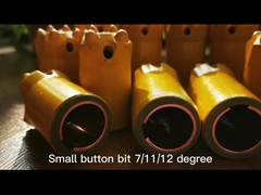 Madencilik Sondaj Aletleri Düğme Uçları 40mm 6 Pim 7 Pim 7 Derece