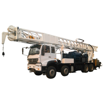 Kalite  Borehole Water Well Drill Rig 600m Truck Mounted With Mud Pump fabrika