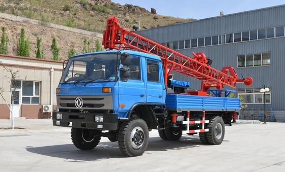 Büyük Tork 120mm Su Kuyusu Matkap Rig Kamyona Monte Hava Kompresörü Çamur Pompası