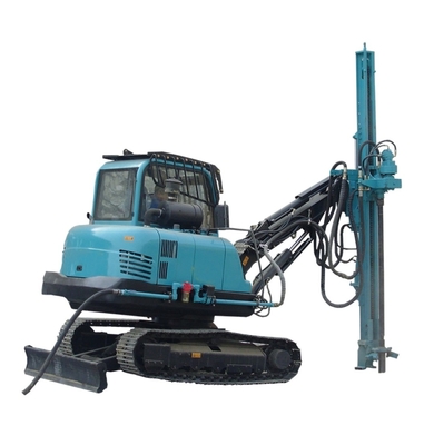 Patlatma Deliği Kaya Matkap Rig, Patlatma için Üst Çekiçli Sondaj Rig Paletli Tipi
