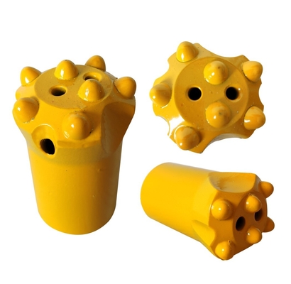 40mm 6 Düğme 7 düğme Konik 7 Derece Düğme Uçları Madencilik için Sondaj Ekipmanları