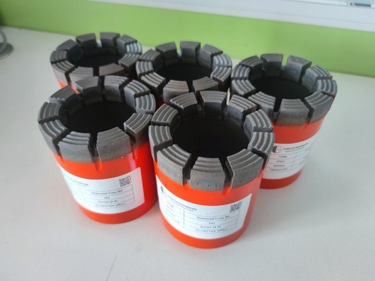 BQ NQ HQ PQ Impregnated Diamond Core Bits Jeolojik Araştırma