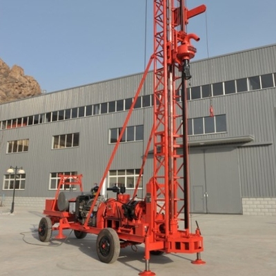 Tarımsal Sulama için Dört Tekerlekli Römork Üstü Matkap Rig