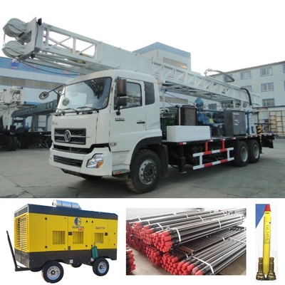 Dizel Motorlu DF300 6 * 4 Kuyu Sondajı Kamyon Tipi