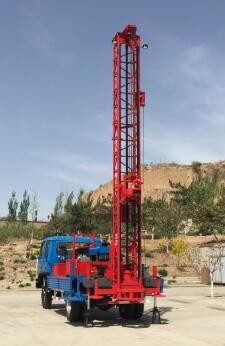 CE Kompakt Kamyon Üstü Kuyu Sondaj Makinesi 100m 150m 200m 300M 400M