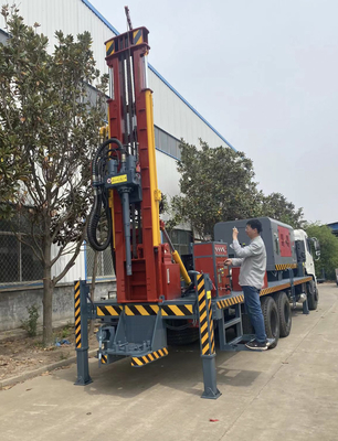 Araç Üstü HOWO 6x4 Su Sondajı Rig Makinesi Hava Kompresörü