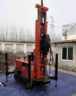 Gl180r Su kuyusu delme teçhizatı Kauçuk sürünücü 180m Derinlik 138-203mm Delik çapı