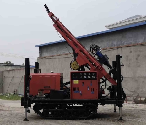Gl180r Su kuyusu delme teçhizatı Kauçuk sürünücü 180m Derinlik 138-203mm Delik çapı