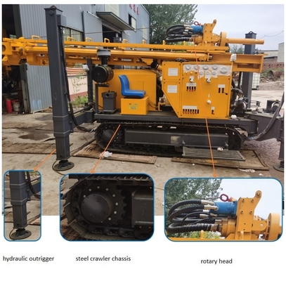 GL300S Sondaj Su Kuyusu Matkap Rig Hava Sondaj Çamur Pompası İçin Yüksek Güç