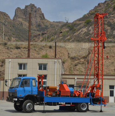 Dth Sondaj Deliği Su Kuyusu Matkap Rig Kamyona Monte 300m Makine Taşınabilir