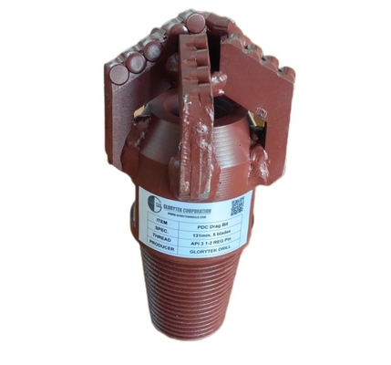 Mayın makineleri için dayanıklı 131mm Drag Pdc matkap parçası