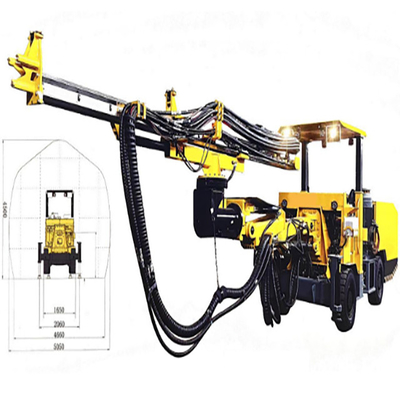 CYTJ45A Tek Boom Jumbo Borma Rig Madencilik Hidrolik