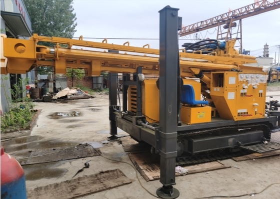 330m Crawler Pnömatik Döner Su Kuyu Kuyu Kuyruklama Rig Hava Kompresörü Su Kuyu Kuyruklama Makinesi