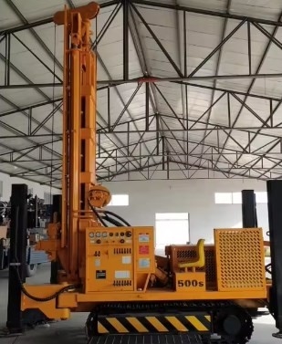 Sıcak Satış Dizel Motor Top Hammer Hidrolik Döner Su Kuyu Kuyu Kuyu Kuyu 500m Kuyu Derinliği
