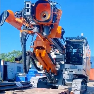 Açık Çukur Madenleri Blast Hole Borma Rig Makineleri Hava Kompresörü İçeride Tasarımlı İyi Fiyat