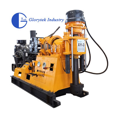 600m sondaj derinliği, 96mm spindle iç çapı ve jeolojik araştırma için 3000kg kaldırma kapasitesi olan XY-3 çekirdek sondaj sistemi