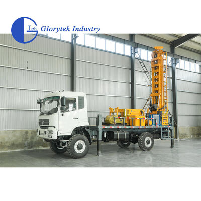500m Depth Full Hydraulic 4X4 Truck Mounted Borehole Water Well Drilling Rig With Bw650 Mud Pump