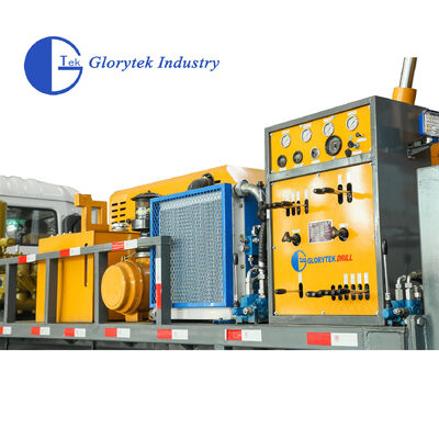 Tam Hidrolik Kamyon Montajlı Tür Bor Çukur Su Kuyu Kuyu Kuyu / Kuyu Rig, 500m Derinlik, 105-350mm Delik çapı