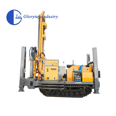 Rubber Crawler Type Water Well Drill/Drilling Rig for 180m Depth and 138-203mm Diameter